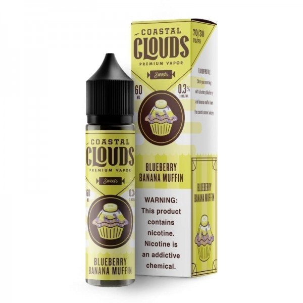 Coastal Clouds – Blueberry Banana Muffin 50ml (Shortfill)