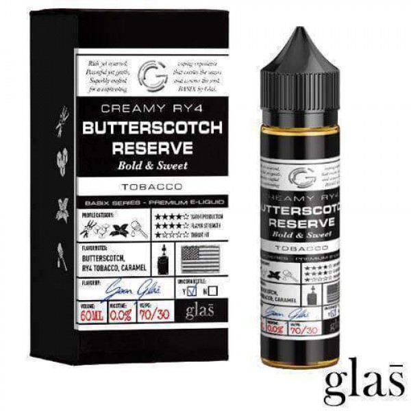 GLAS Basix – BUTTERSCOTCH RESERVE 60ml 0mg