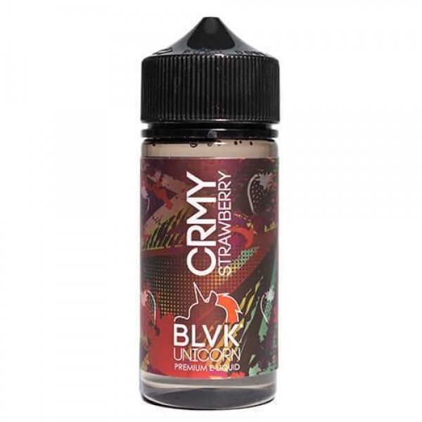 BLVK Unicorn – CRMY Strawberry 100ml 0mg