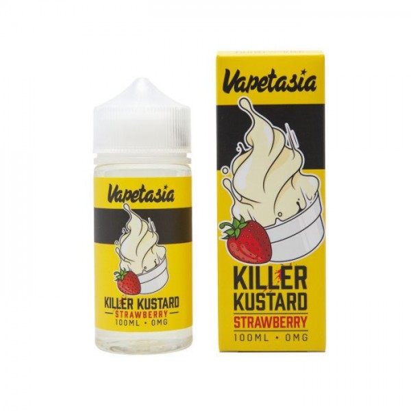 VAPETASIA – Killer Kustard Strawberry 100ml 0mg